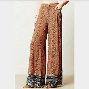 Anthropologie Wide Leg Palazzo Pants